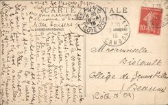 Vintage Postcard Fantasy Illustrator Stein Paris Notre Dame seen of the Island Saint louis