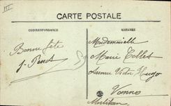 Vintage Postcard Headlight St Nazaire and headlight of City be Martin