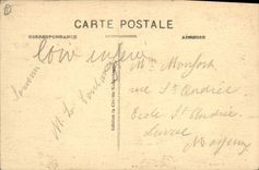 Vintage Postcard Headlight St Nazaire headlights of the new entry of the port