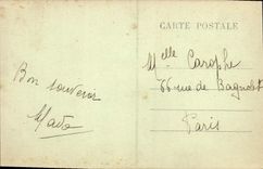 Vintage Postcard Headlight Island of Oleron Cotiniere One day of storm