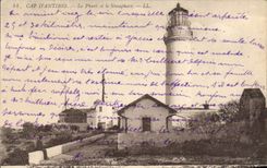 CPA Phare Cap d'Antibes Le phare et le semaphore