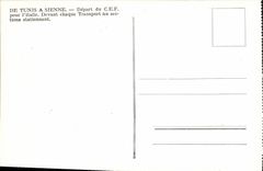 Modern Postcard Militaria Of Tunis has His Departure of the CEF for Italy In front of each transport the sections station