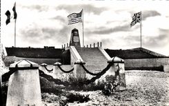 Modern Postcard Militaria Holy Marie of the Mount Utah Beach Beach President Rossevelt