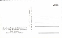 Modern Postcard Militaria Arromanches Port Winston Boxes of the Artificial harbor