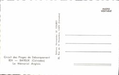 Modern Postcard Militaria Bayeux the English Memorial