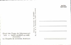 Modern Postcard Militaria Saint Laurent on Sea the vault of the American cemetery