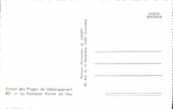 Modern Postcard Militaria the famous point of Hoc