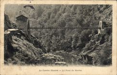 Vintage Postcard Bridge of Correze Blackbirds
