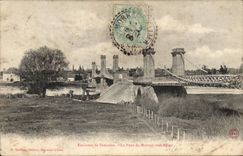 CPA Pont Environs de Sancoins Le pont de Mornay sur Allier