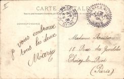 Vintage Postcard Bridge Surroundings of Sancoins the bridge of Mornay on Combining