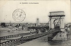 CPA Pont suspendu Valence 