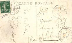 CPA Pont suspendu St Vallier