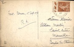 Vintage Postcard Bridge Gisclard Passage of an electric train