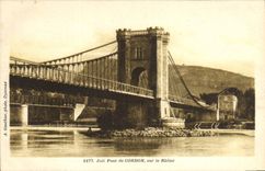 Vintage Postcard Bridge Pretty bridge of Cord on the Rhone