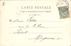 Vintage Postcard Tarascon Suspended bridge