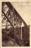 Vintage Postcard Bridge Viaduct of Viaur Throats of Viaur seen of profile