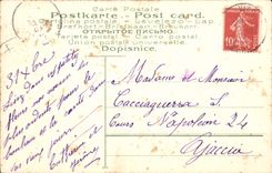 Vintage Postcard Fantasy Flowers Lily of the valley Doves