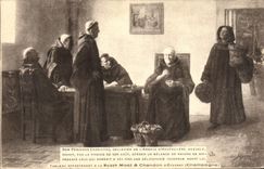 CPA Folklore Vin Vendange Champagne Dom Perignon Cellerier de l'abbaye d'Hautvillers Aveugle