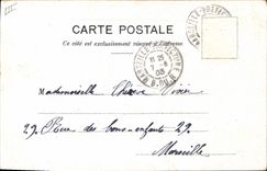 Vintage Postcard Wine Champagne Eugere Falstaff Theater