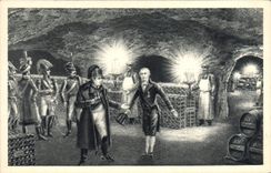 CPA Folklore Vin Vendange Champagne Moet & Chandon Jean Remy Moet maire d'Epernay recoit la visite de Napoleon 1er