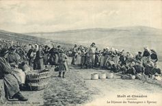 CPA Folklore Vin Vendange Champagne Moet & Chandon Le dejeuner des vendangeurs a Epernay