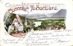 Vintage Postcard Publicity Chocolate Suchard