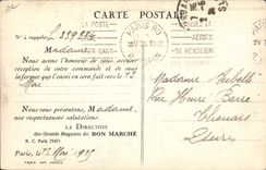 CPA Publicite Au Bon Marche Maison Boucicaut Paris Service des Expeditions Quai de chargement Automobile