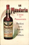 Vintage Postcard Publicity Mandarin Containing tangerines Aperitif Alcohol Cusenier Son Prado Marseilles Paris Charenton Ornans Mulhouse Brussels Buens Surfaces Argentinian Argentina