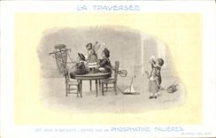 CPA Publicite La Traversee Les jeux d'enfants Phosphatine Falieres Enfants