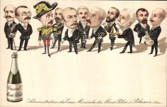 CPA Publicite Cristal Mont Pilat Eaux Minerales Pelussin Loire Militaria TOP