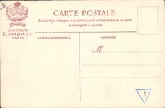 CPA Publicite Chocolat Lombart Le dejeuner