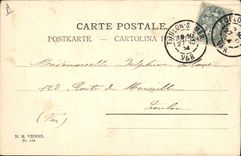 Vintage Postcard Fantaisie Illustrator Closes Cows Sheep