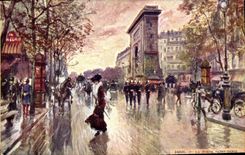 Vintage Postcard Fantasy Illustrator Stein Paris the Door Holy Denis