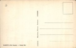 Vintage Postcard Headlight Biarritz heavy sea