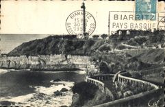 CPA Biarritz Le Phare et les nouveaux jardins