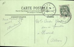 Vintage Postcard Croisic the pier and the Headlight