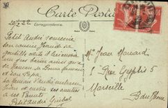 Vintage Postcard Cannes a heavy swell Headlight