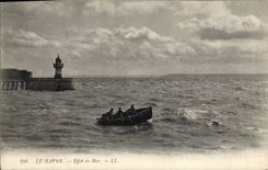 CPA Phare Le Havre Effet de mer 
