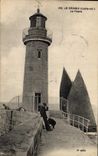 Vintage Postcard Headlight Croisic the headlight Boat