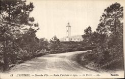 Vintage Postcard Phare Esterel Corniche of Gold Road of Antheor has Agay