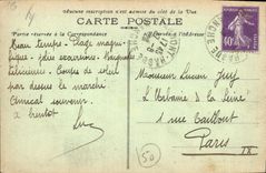 Vintage Postcard Surroundings of Cherbourg the Headlight of Goury and rocks