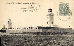 CPA Phare Le Havre Les phares de la Heve