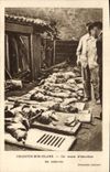 CPM Militaria Oradour sur Glane On essaie d'identifier les cadavres