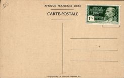 CPM Militaria Brazzaville AEF Arrivee du General de Gaulle dans la capitale de la France Libre 24 octobre 1940
