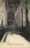 Postal Órgano Basílico de Santo Maximin Vista interior el coro y el órgano