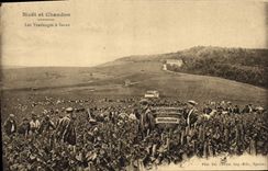 CPA Folklore Vin Vendange Champagne Moet & Chandon Les vendanges a Saran