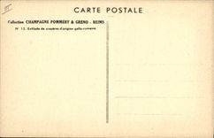 CPA Folklore Vin Vendange Champagne Pommery & Greno Reims Enfilade de crayeres d'origine gallo romaine