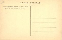 CPA Folklore Vin Vendange Champagne Pommery & Greno Reims Un cellier rempli de vins nouveaux