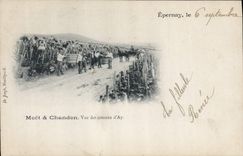 CPA Folklore Vin Vendange Champagne Epernay Moet & Chandon Vue des coteaux d'Ay