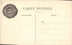 CPA Folklore Vin Vendange Champagne Dom Perignon Cellerier de l'abbaye d'Hautvillers Createur du vin de Champagne Moet & Chandon